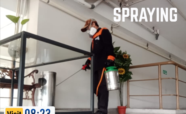 Spraying pest control untuk pengendalian hama